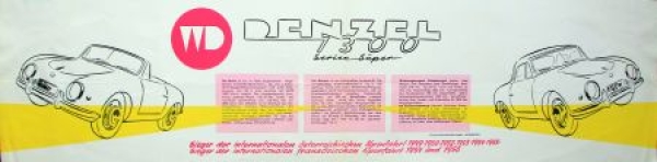 Denzel 1300 Serie Super Modelprogram 1958 Carbrochure (8586)